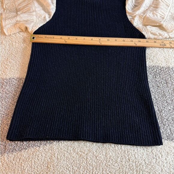 SEA Sweater Womens Size XXS Audrey Short Sleeve Wool cotton Crew Neck blouse - Picture 6 of 9